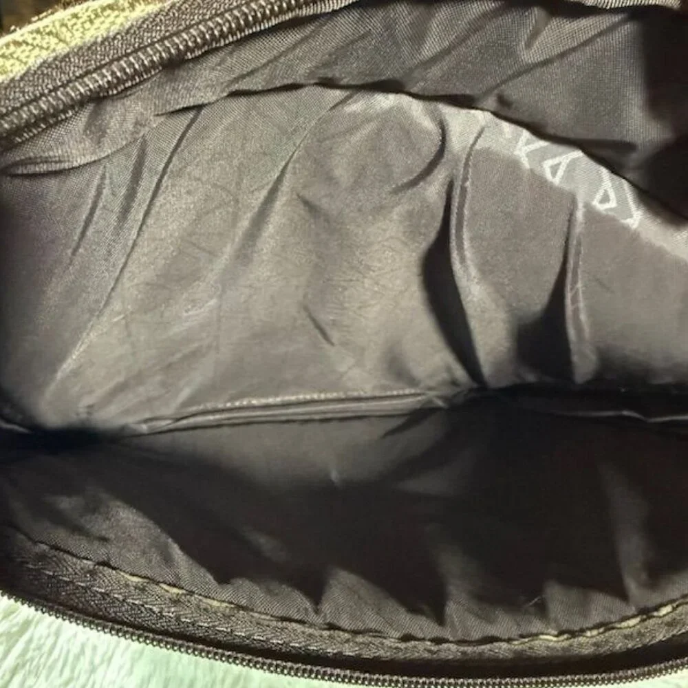 Vintage Anne Klein Bronze Lion Padded Laptop Sleeve Zip Top Handled Case